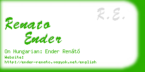 renato ender business card